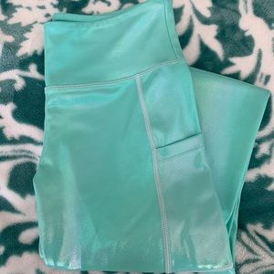 CRVS Teal Shimmer Leggings